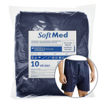 Spodenki do kolonoskopii z otworem granatowe 40G SoftMed - 10 szt. | REF: S-761