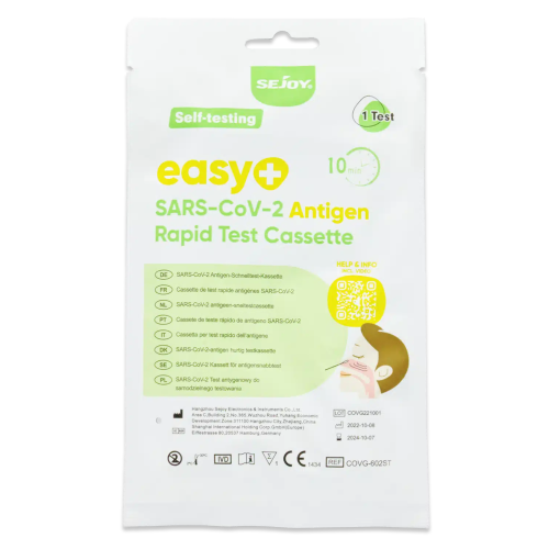 SEJOY easy+ Test do samokontroli antygenowy COVID-19 | SARS-CoV-2 - 1 szt. | REF: COVG-602ST