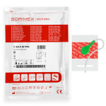 SORIMEX Elektrody EKG do holtera 55x40mm | prostokątne, z wycięciem, pianką i żelem stałym -  50 szt. | REF: EK-S 60 PSG