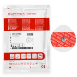 SORIMEX Elektrody EKG uniwersalne 45x42mm | okrągłe, piankowe, z żelem stałym -  50 szt. | REF: EK-S 45 PSG