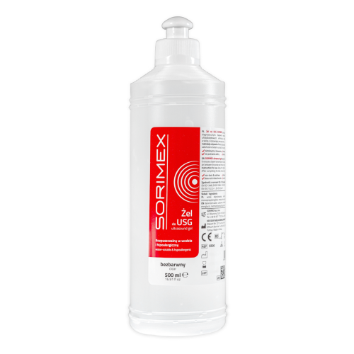 SORIMEX Żel do USG bezbarwny (KTG, UD, IPL) 500 ml - 1 szt. | REF: SR06