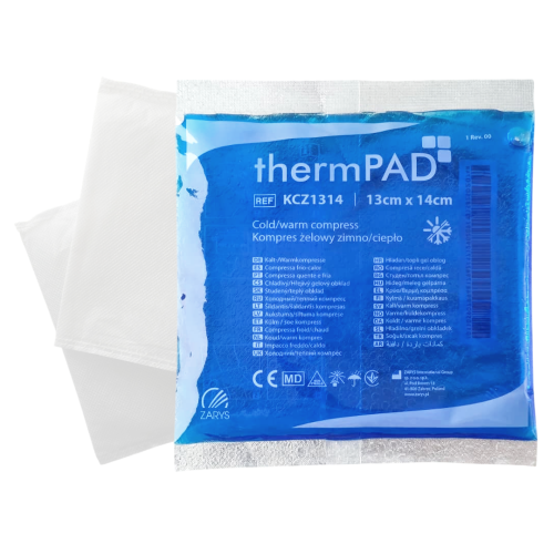 thermPAD Kompres żelowy ciepło-zimno 13x14cm z pokrowcem | REF: KCZ1314