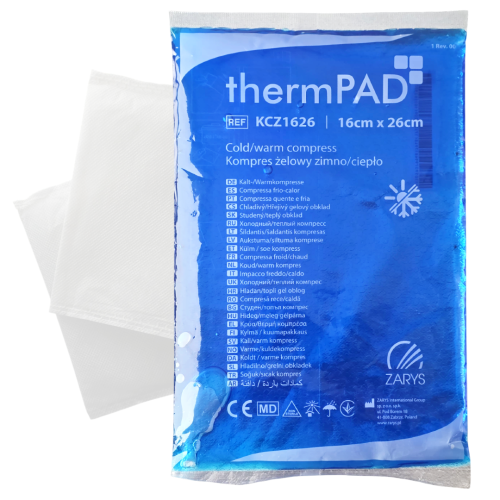 thermPAD Kompres żelowy ciepło-zimno 16x26cm z pokrowcem | REF: KCZ1626