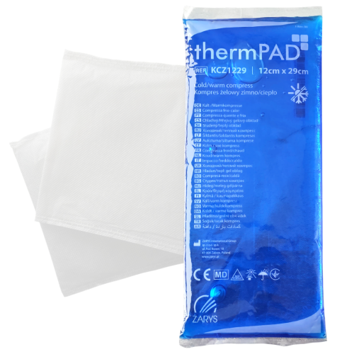 thermPAD Kompres żelowy ciepło-zimno 12x29cm z pokrowcem | REF: KCZ1229