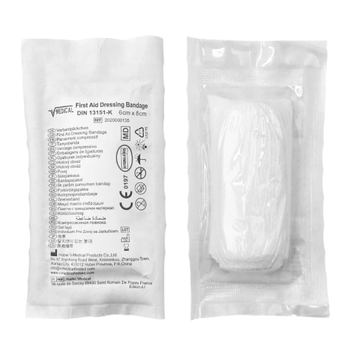 Opatrunek indywidualny typ K sterylny 6cm x 8cm x 4m | REF: 2020000135