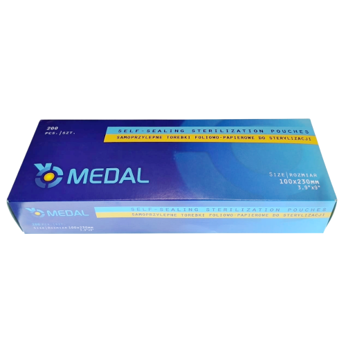 Medal Torebki do sterylizacji 100mm x 230mm - 200 szt.