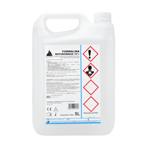 Alpinus Formalina buforowana 10% utrwalacz do badań histologicznych pH 7,2-7,4 - 5L | REF: FB10%-IVD-5000