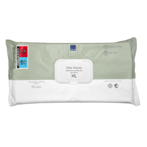 ABENA Chusteczki nawilżane bezzapachowe XXL 30x30cm - 50 szt. | REF: 1999918131