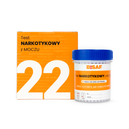 BISAF Test narkotykowy z moczu na 22 substancje - 1 szt. (do użytku profesjonalnego)