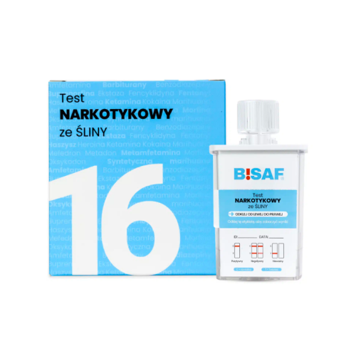 BISAF Test narkotykowy ze śliny na 16 substancji - 1 szt. (do użytku profesjonalnego)