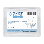 Tacki stomatologiczne jednorazowe OMET MEDICAL białe - 100 szt. | REF: 39339