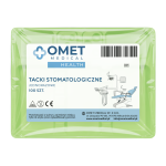 Tacki stomatologiczne jednorazowe OMET MEDICAL zielone - 100 szt. | REF: 39412