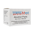 Gaziki nasączone 70% alkoholem 10x66 cm Trans-Med - 100 szt. | REF: AP-W/W-100-60