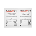 Gaziki nasączone 70% alkoholem 10x66 cm Trans-Med - 100 szt. | REF: AP-W/W-100-60