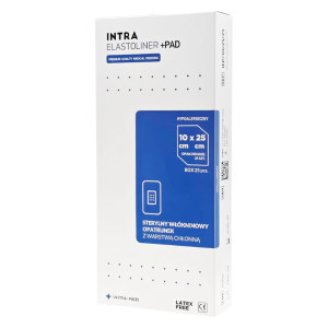 INTRA ELASTOLINER +PAD - Samoprzylepny opatrunek chłonny 10x25cm - 25 szt. | REF: IEP/10/25/25