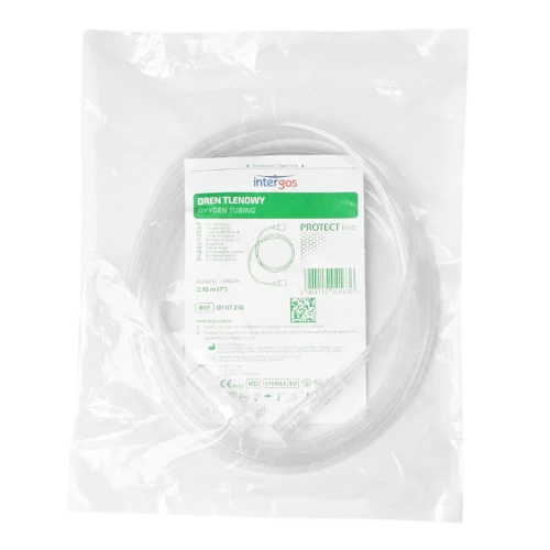 Dren tlenowy 210cm sterylny INTERGOS - 1 szt. | REF: OT07.210