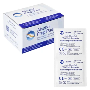 Gaziki nasączone 70% alkoholem 110x90 mm Alcohol Prep - 100 szt. | REF: P2-IA-2