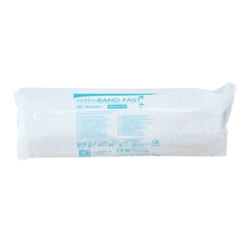 OrthoBAND FAST Opaska gipsowa 20cm x 3m - 3 min. | REF: OB20300-F