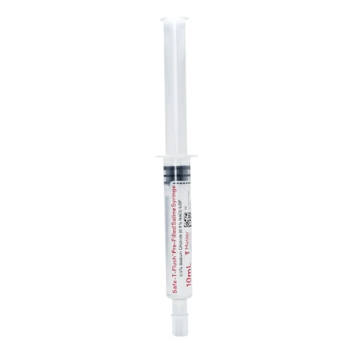 Métier Safe-T-Flush™ Strzykawka z roztworem chlorku sodu 0,9% (sól fizjologiczna - NaCl 0,9%) 10ml - 1 szt. | REF: PF1010