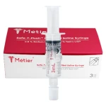 Métier Safe-T-Flush™ Strzykawka z roztworem chlorku sodu 0,9% (sól fizjologiczna - NaCl 0,9%) 3ml - 30 szt. | REF: PF0303