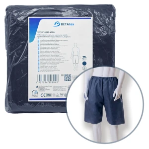 Spodenki do kolonoskopii z otworem granatowe 40G BETAtex - 10 szt. | REF: BT-0023-40DB