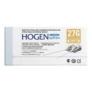 Igła do karpuli 27G 0,4x38mm HOGEN spitze 100 szt. | REF: HS-0,4X38MM