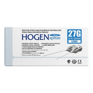 Igła do karpuli 27G 0,4x30mm HOGEN spitze 100 szt. | REF: HS-0,4X30MM