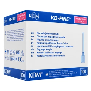KD-Fine Igły iniekcyjne 1.2 x 50mm 18G sterylne - 100 szt. | REF: 900444