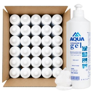Żel do USG KTG IPL AQUAMED bezbarwny 500 ml - 30 szt. | REF: AQUA3