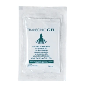 TRANSONIC GEL Sterylny żel do USG bezbarwny saszetka 20ml (20g) | REF: G-15E
