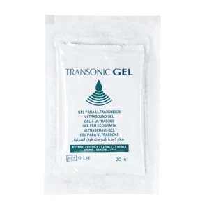 TRANSONIC GEL Sterylny żel do USG bezbarwny saszetka 20ml (20g) | REF: G-15E