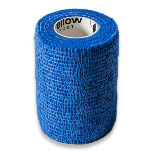 yellowBand 7,5 cm x 4,5 m bandaż kohezyjny (typ coban) samoprzylepny Kolor: niebieski