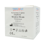 Trans-Med Kompresy z gazy niejałowe 10x10 cm 100 szt.  