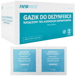 Gaziki nasączone alkoholem 6cm x 3cm NeoMed - 100 szt.