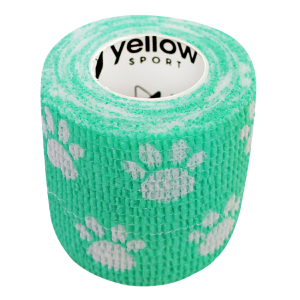 yellowBand 5cm x 4,5 m bandaż kohezyjny (typ coban) samoprzylepny Kolor: zielony łapki - 1 szt.