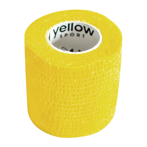 yellowBand 5cm x 4,5 m bandaż kohezyjny (typ coban) samoprzylepny Kolor: żółty - 1 szt.