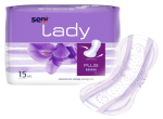 Seni Lady PLUS - Wkładki urologiczne anatomiczne 15 szt. (Chłonność: 6/6) 