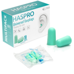 Stopery zatyczki do uszu HASPRO zielone - 10 par