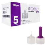 Igły insulinowe do penów uniwersalne 32G 0,23 x 5mm MEDOJECT - 100 szt.