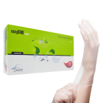 Rękawiczki winylowe easyCare vinyl PF rozm. S -  100 szt. BEZBARWNE BEZPUDROWE
