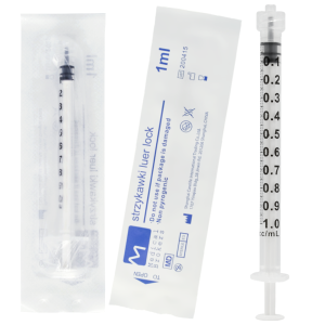 Strzykawki 3-częściowe Medical Brokers 1ml Luer Lock - 1 szt.