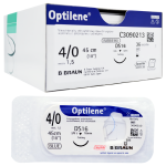 Nici chirurgiczne, szwy niewchłanialne - B.Braun Optilene 4/0 16mm DS16 - 36 szt. /  REF: C3090213