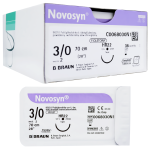 Nici chirurgiczne, szwy wchłanialne - B.Braun Novosyn® 3/0 22mm HR22 - 36 szt. /  REF: C0068030N1