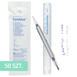 Tondaus® Marker dwustronny medyczny do znakowania skóry z linijką sterylny - 50 szt. | REF: TD01