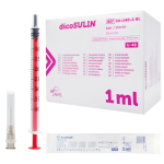 Strzykawka insulinowa U40 1ml z igłą zdejmowaną 0,4 x 13mm jałowa dicoSULIN ZARYS - 100 szt. 