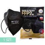 Półmaska maska ochronna czarna FFP2 NR TW PLAST - 1 szt.