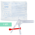 Wziernik ginekologiczny STERYLNY jednorazowy rozm. M - 1 szt. / UNISPEC