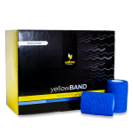 yellowBand 10cm x 4,5 m bandaż kohezyjny (typ coban) samoprzylepny Kolor: niebieski - 12 szt.