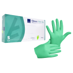 Rękawiczki nitrylowe ABENA rozm. S - 100 szt. ZIELONE BEZPUDROWE