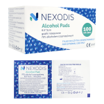 Gaziki nasączone alkoholem 65 x 30 mm NEXODIS - 100 szt.